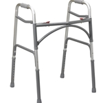 Drive Medical Bariatric Aluminum Folding Walker, Two Button - 1/cs