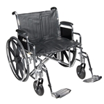 Drive Medical Bariatric Sentra EC Heavy-Duty Wheelchair - Weight Capacity 450 lbs.
