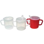 Alimed   Translucent Mugs with 2 Lids
