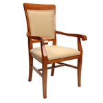 Akin Industries Contemporary Square Back Dining Chair - with or w/o Armrest