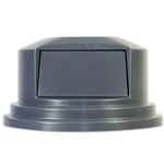 Rubbermaid Round Brute Dome Top Lid for 55 gal. Waste Containers, 27 1/4" dia. - Gray