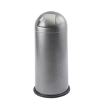 Safco Products Black Speckle Push Top Dome Receptacles