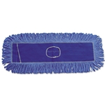 Boardwalk Mop Head, Dust, Looped-End, Cotton/Synthetic Fibers, Blue - Various Sizes