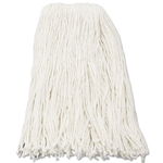 Boardwalk Premium Cut-End Wet Mop Head, Rayon, 16oz., 20oz., & 24oz. - White - 12/carton