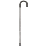 Complete Medical Aluminum Cane Silver Standard Handle Adjustable