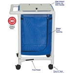 MJM SINGLE BAG HAMPER W/ FOOT PEDAL