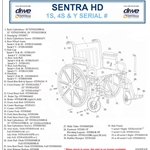 Drive Medical Sentra HD Replacement Parts