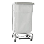 Hamper Stand McKesson General Purpose Rectangular Opening 30 to 33 gal. Capacity Foot Pedal Self-Closing Lid