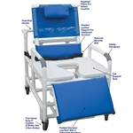MJM 30" Bariatric Reclining Shower Chairs